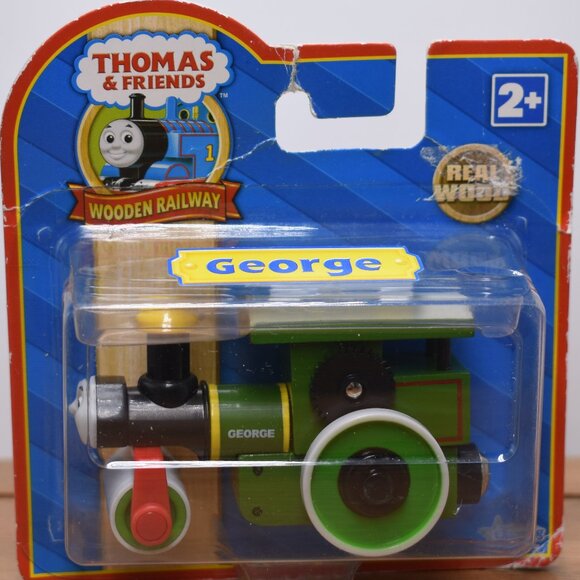 George Steamroller Learning Curve Thomas & Friends Wooden Railway Train Sealed - Picture 1 of 9
